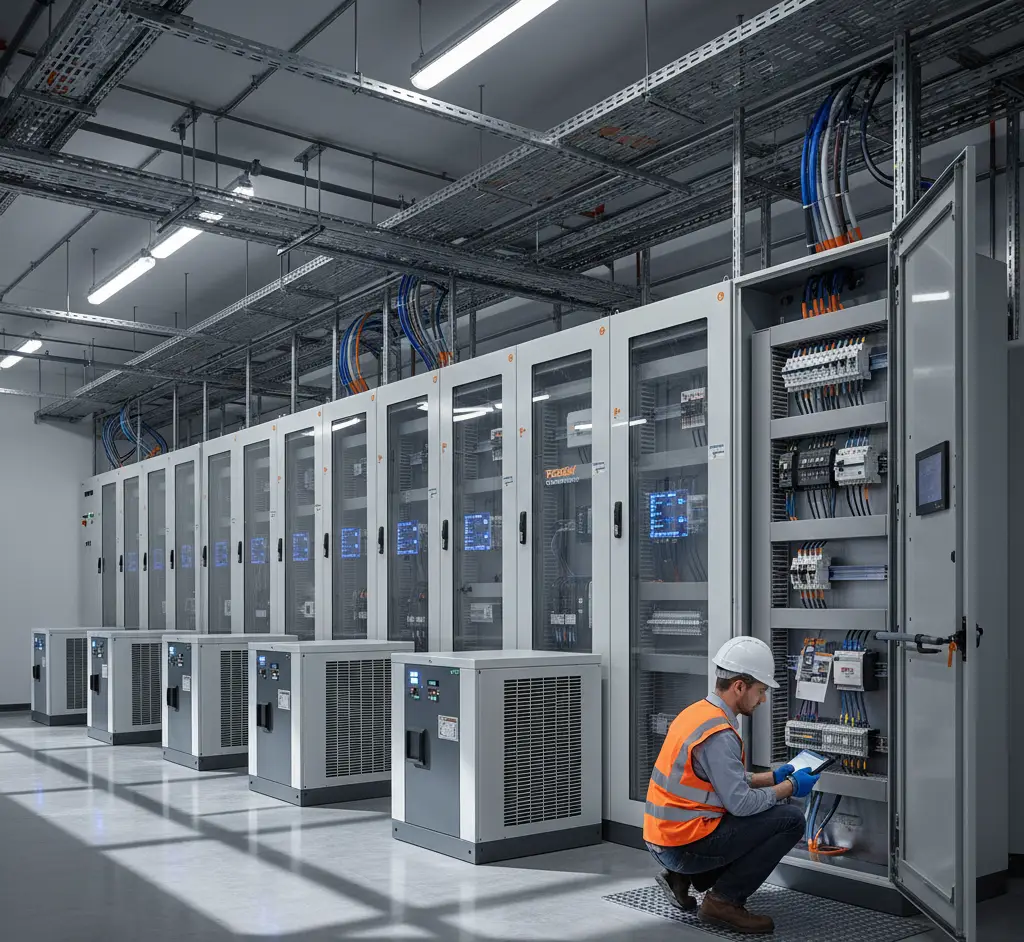 Inicio infraestructura de energía eléctrica